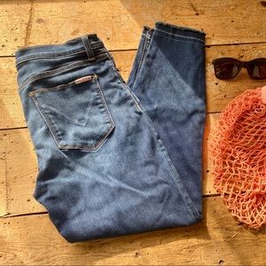 Hudson Nico mid rise crop with released hem